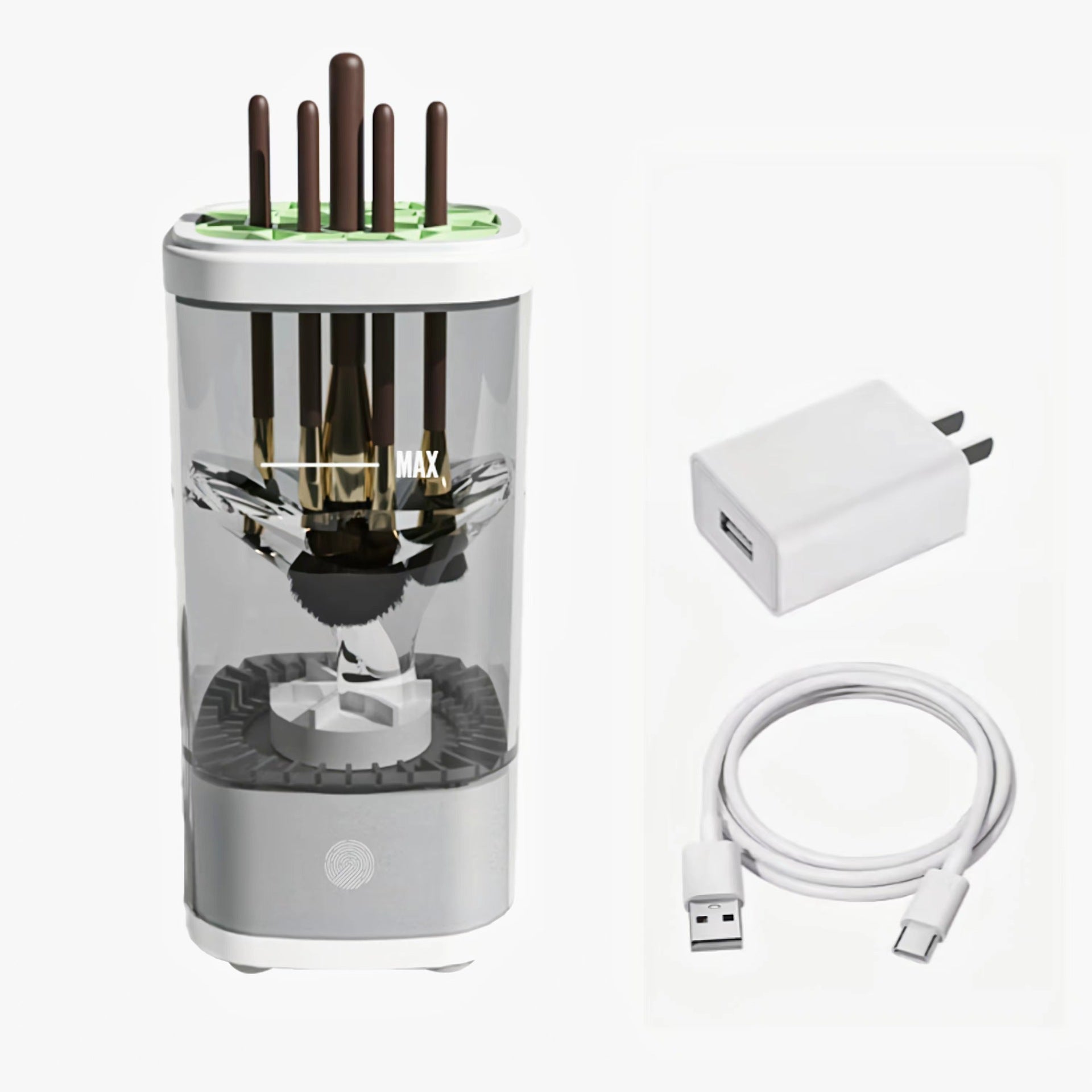 Cross-border new fully automatic quick-drying electric makeup brush cleaner household beauty brush drying tool cleaning machine Muselune