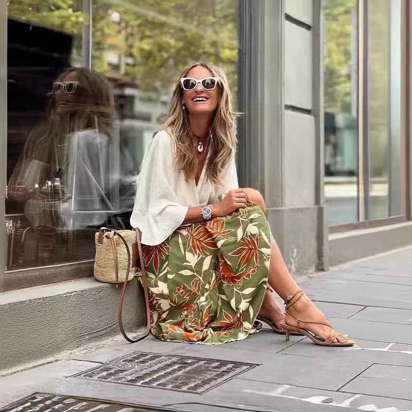 Keasmto Leopard Print - Casual Skirt - Muselune