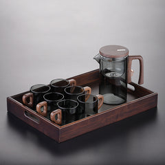 Elegant cup teapot tea water separation household tea brewing artifact magnetic suction tea brewer glass filter teapot tea set Muselune