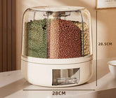 Rotating 6-Grid Food Dispenser