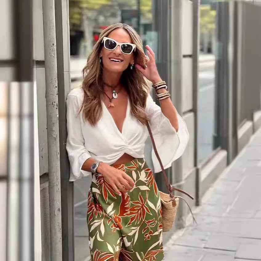 Keasmto Leopard Print - Casual Skirt - Muselune