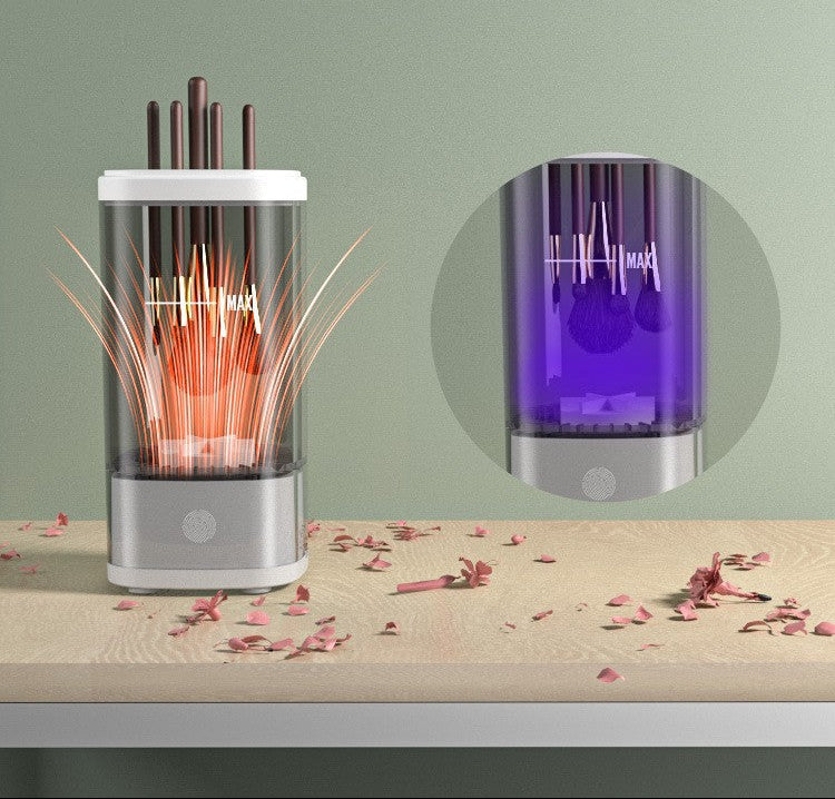 Cross-border new fully automatic quick-drying electric makeup brush cleaner household beauty brush drying tool cleaning machine Muselune