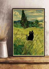 Cute Digital Cats Poster – Funny DIY Cartoon Wall Art - Muselune