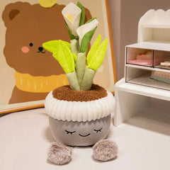 Plush Cactus & Sunflower – Cute Kawaii Blooming Soft Toy Gift - Muselune