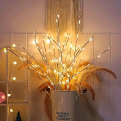 White Birch LED Branch Lights – Battery-Powered Fairy Decor - Muselune