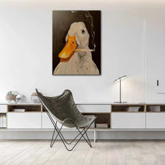 Creative Smoking Duck Canvas – Fun & Playful Wall Art - Muselune
