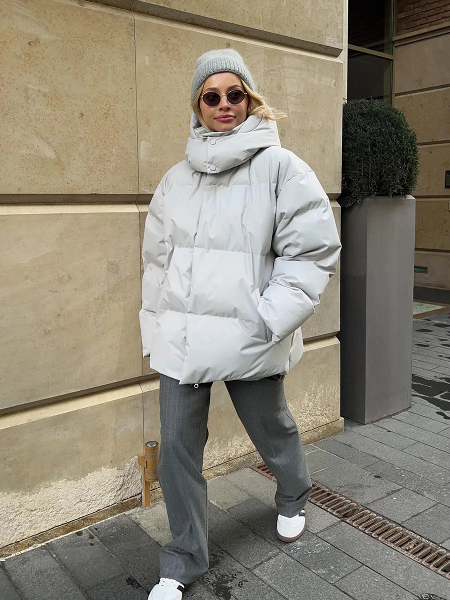 Talenza Cotton Loose Parka Retro Bakery Jacket Muselune