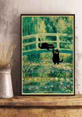 Cute Digital Cats Poster – Funny DIY Cartoon Wall Art - Muselune