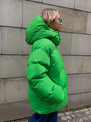 Talenza Cotton Loose Parka Retro Bakery Jacket Muselune