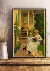 Cute Digital Cats Poster – Funny DIY Cartoon Wall Art - Muselune