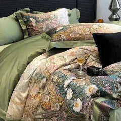Egyptian Cotton Luxury Bedding 1000TC – Floral Digital Print Set - Muselune