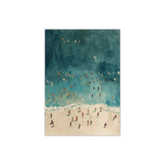 Summer Ocean Swimming Canvas – Modern Minimalist Wall Art - Muselune