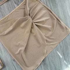 One-Shoulder Bikini Set – 3-Piece Swimwear with Cover-Up Skirt - Muselune