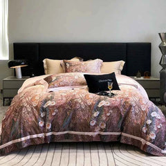 Egyptian Cotton Luxury Bedding 1000TC – Floral Digital Print Set - Muselune