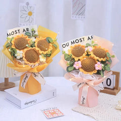 Bouquet Gift Knitted Flower Décor Soft Toys Muselune