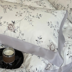 Luxury Fiber Soft Silky Duvet Flowers and Plants Bedding Set - Muselune