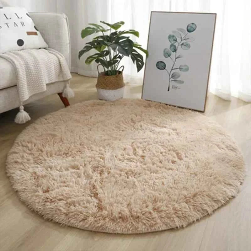Round Soft Plush Rug - Fluffy, Cozy & Stylish - Muselune