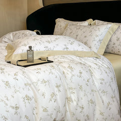 Luxury Fiber Soft Silky Duvet Flowers and Plants Bedding Set - Muselune