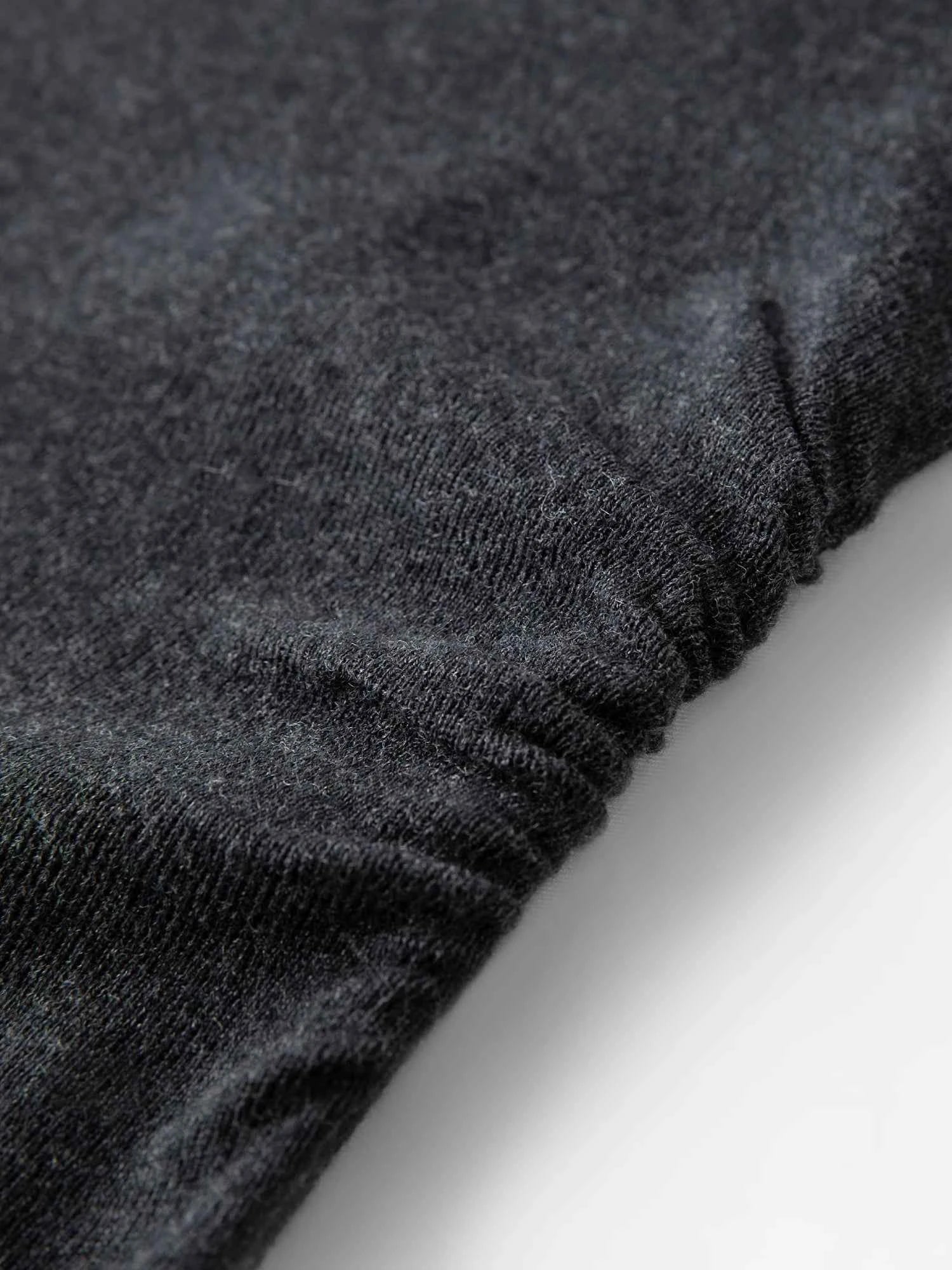 Wool Knit T-Shirt V-Neck Elegant Office Casual Minimalist Top - Muselune