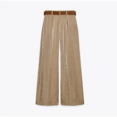 Fashion Straight High Waist Long Jumpsuit Pant