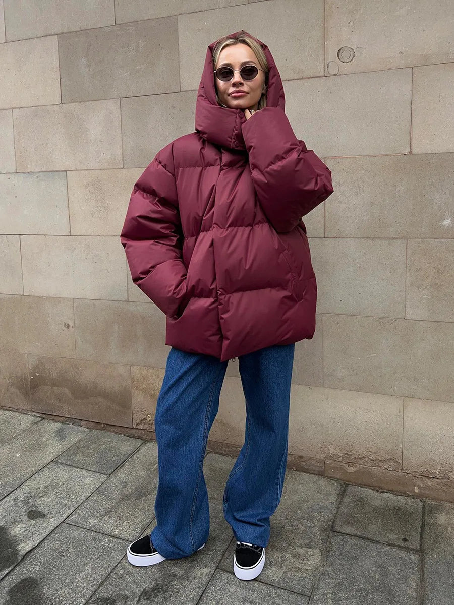Talenza Cotton Loose Parka Retro Bakery Jacket Muselune