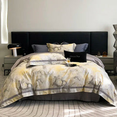 Egyptian Cotton Luxury Bedding 1000TC – Floral Digital Print Set - Muselune