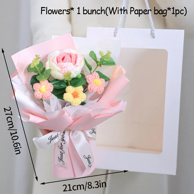 Bouquet Gift Knitted Flower Décor Soft Toys Muselune
