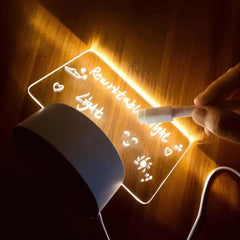 LED Message Board Night Light – Creative USB Gift with Pen - Muselune