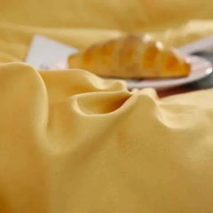 Mustard Yellow Cotton Comforter Set - Soft Cotton Quilt & Luxury Bedding - Muselune
