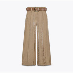 Fashion Straight High Waist Long Jumpsuit Pant