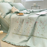 Embroidered Quilt - Comforter Blanket - Muselune