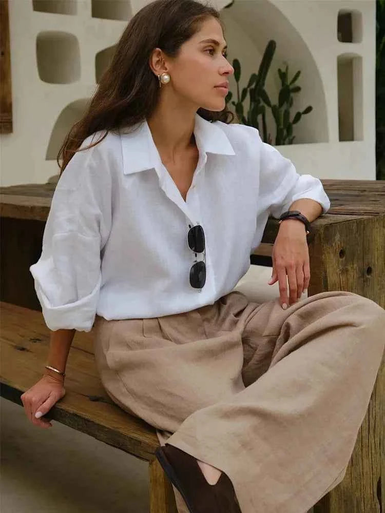 Vintage Linen Shirt – Long Sleeve & Timeless Style