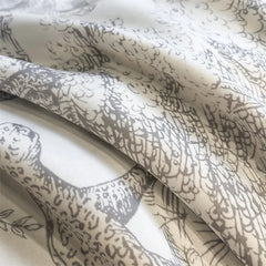 Silky Soft Lyocell Bedding Set – Eucalyptus Fiber, Forest & Leopard Print - Muselune