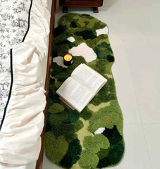 Forest Moss Flocking Ultra Soft Non-Slip Rug