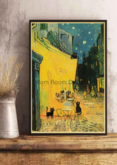 Cute Digital Cats Poster – Funny DIY Cartoon Wall Art - Muselune