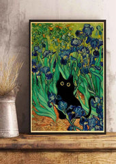 Cute Digital Cats Poster – Funny DIY Cartoon Wall Art - Muselune