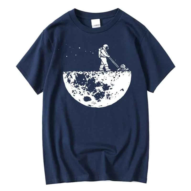 Cotton Space Loose O-neck T-shirt
