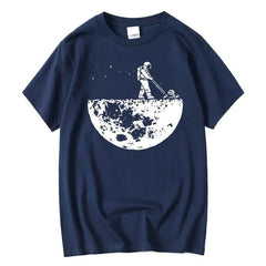 Cotton Space Loose O-neck T-shirt