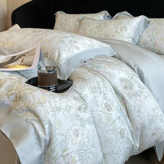 Luxury Fiber Soft Silky Duvet Flowers and Plants Bedding Set - Muselune