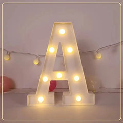 LED Letter & Number Light – Battery -Weddings & Parties - Muselune