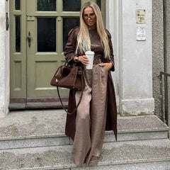 Fashion Straight High Waist Long Jumpsuit Pant
