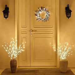 White Birch LED Branch Lights – Battery-Powered Fairy Decor - Muselune