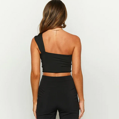 Sexy Open Back Short Bar Nightclub Tops - Muselune