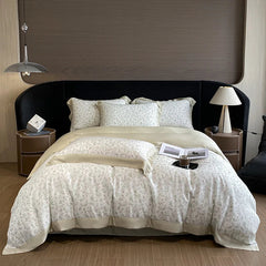 Luxury Fiber Soft Silky Duvet Flowers and Plants Bedding Set - Muselune