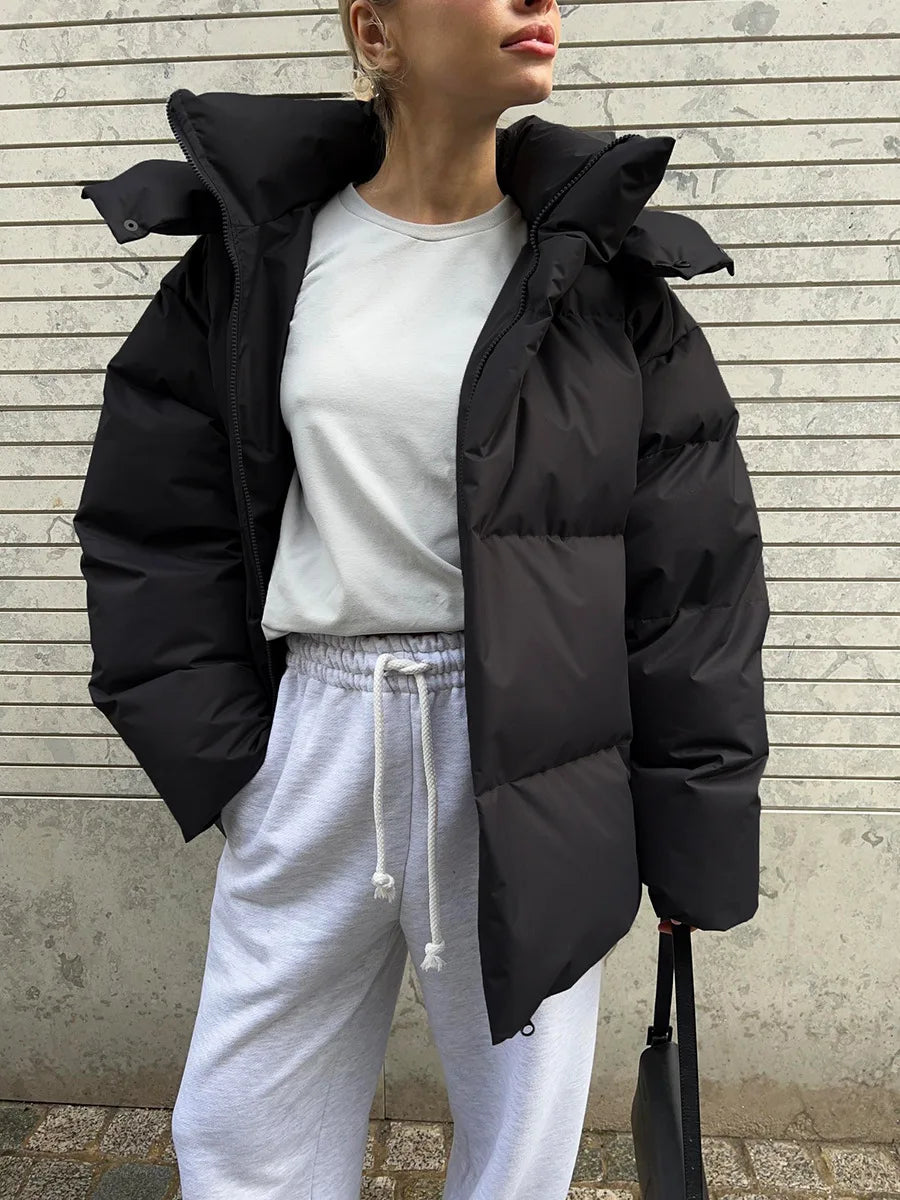 Talenza Cotton Loose Parka Retro Bakery Jacket Muselune