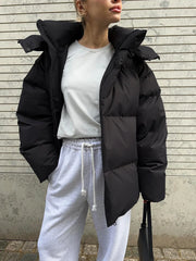 Talenza Cotton Loose Parka Retro Bakery Jacket Muselune