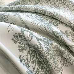 Silky Soft Lyocell Bedding Set – Eucalyptus Fiber, Forest & Leopard Print - Muselune