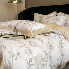 Luxury Fiber Soft Silky Duvet Flowers and Plants Bedding Set - Muselune
