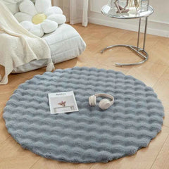Luxury Faux Fur Round Rug – Soft, Plush & Non-Slip - Muselune