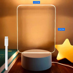 LED Message Board Night Light – Creative USB Gift with Pen - Muselune